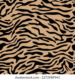 Zebra Stripes Seamless Pattern. Animal print background for fabric, textile, design, advertising banner.