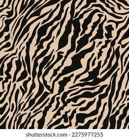 Zebra Stripes Seamless Pattern. Animal print background for fabric, textile, design, advertising banner.