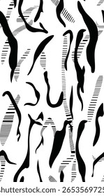 Zebra Stripes Seamless Pattern. animal background and wallpaper