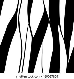 Zebra Stripes Seamless Pattern, seamless black and white texture