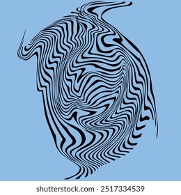 Zebra Stripes Seamless Pattern, nature background, tribal ornament.Editable outline icon
