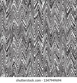 Zebra Stripes Seamless Pattern. Zebra print, animal skin, tiger stripes, abstract pattern, line background, fabric. Amazing hand drawn vector illustration. Poster, banner. Black and white artwork 