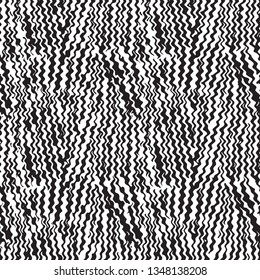 Zebra Stripes Seamless Pattern. Zebra print, animal skin, tiger stripes, abstract pattern, line background, fabric. Amazing hand drawn vector illustration. Poster, banner. Black and white artwork 