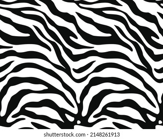 
zebra stripes seamless vector pattern