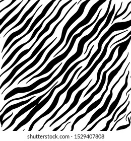 Zebra taxture seamless black and white animal skin