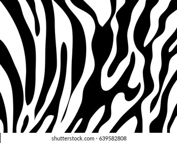 Zebra Texture Black And White