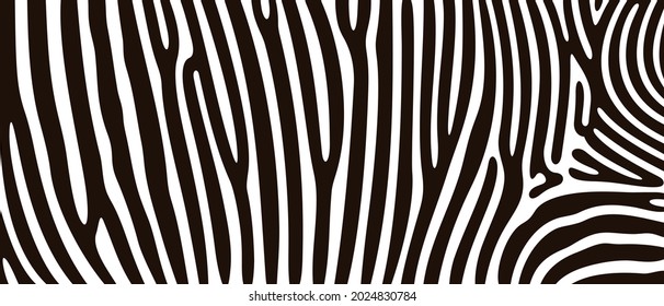 Zebra Texturlogo. Einzige Zebra-Textur auf weißem Hintergrund