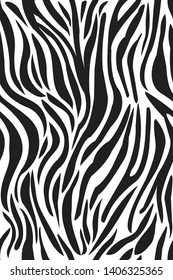 Zebra texture seamless beckraund vector illustration