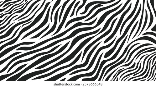 Zebra texture  with a stripped pattern of animal black