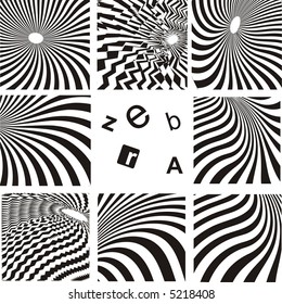 zebra textures in vector