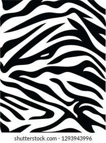 Zebra tiger animal print decorative shape design vector pattern for creative ideas