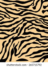 Zebra or tiger Stripes colorful pattern background in vector