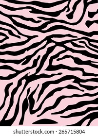 Zebra or tiger Stripes colorful pattern background in vector