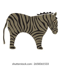 Ilustrador de arte vetorial de zebra de alta qualidade