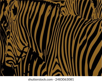 ZEBRA vector illustration on white background for tatoo, typography, t hirt, wall art, poster. Vector sketch.