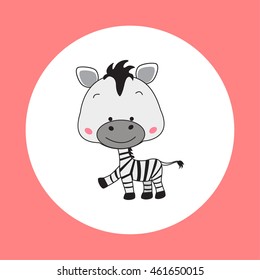 zebra vector illustration,icon of zebra