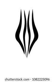 Zebra vector logo on white background