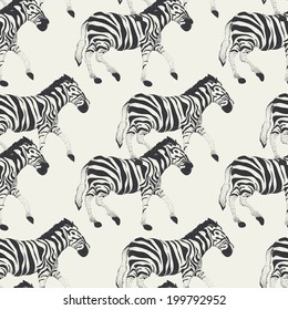 zebra vector seamless pattern , Eps 10