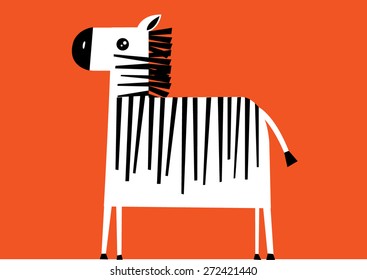 Zebra Vectorillustration Stock Vector (Royalty Free) 272421440 ...