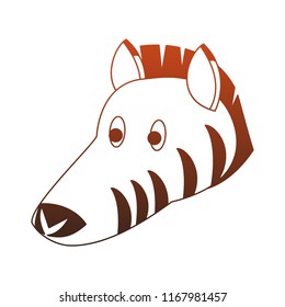 Zebra wild animal red lines