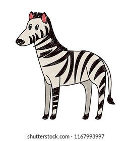 Zebra wild animal scribble