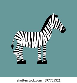 Zebra. Wild animals of Africa
