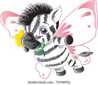 Zebra-butterfly