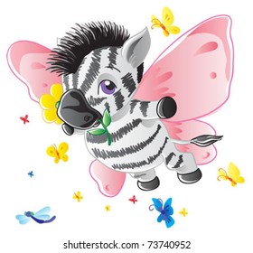 Zebra-butterfly