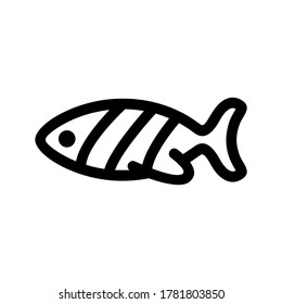 icono de zebrafish o logotipo símbolo de signo aislado ilustración vectorial - iconos vectoriales de estilo negro de alta calidad
