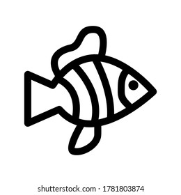 zebrafish icon or logo isolated sign symbol vector illustration - high quality black style vector icons
