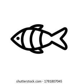 zebrafish icon or logo isolated sign symbol vector illustration - high quality black style vector icons
