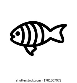 zebrafish icon or logo isolated sign symbol vector illustration - high quality black style vector icons
