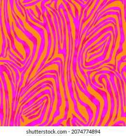 zebra-like meter pattern suitable for pink orange textile