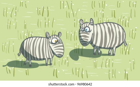 Zebras in Savannah