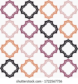 Zebra-style stripes. Design with manual hatching. Ethnic boho ornament. Seamless background. Tribal motif. Vector illustration for web design or print.