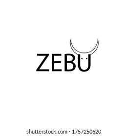 ZEBU logo vector icon design illustrations