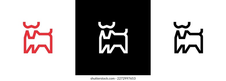 ZEBU logo vector icon design illustrations