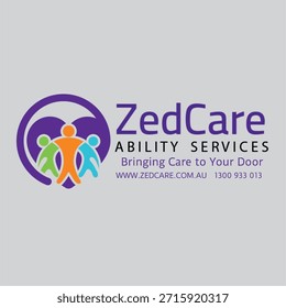 Zed care Ability services design for t-shirts