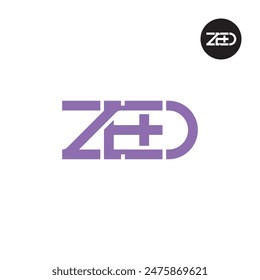 ZED Logo Letter Monogram Design