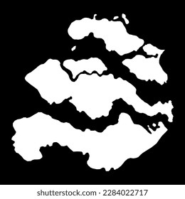 Zeeland province of the Netherlands. Vector illustration.