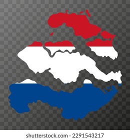 Zeeland province of the Netherlands. Vector illustration.