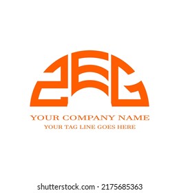 ZEG letter logo creative design with vector graphic