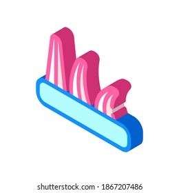 cono de zeger, vector de icono isométrico piróscopo. cono entero, signo piróscopo. ilustración de símbolo aislado