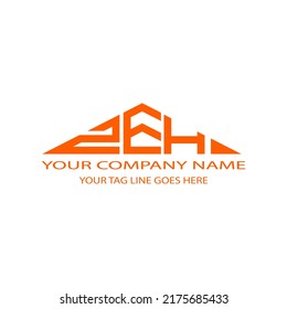 ZEH letter logo creative design with vector graphic