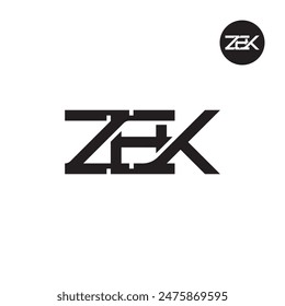 ZEK Logo Letter Monogram Design