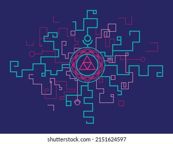 Zelda Triforce Wallpaper Blue Background Vector