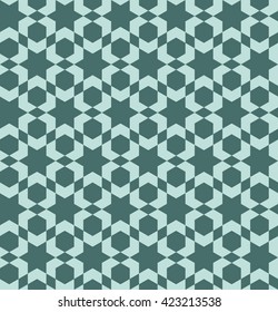 Zellige tile. Moroccan seamless pattern. Islamic geometric background. Arabian style. Ceramic tiles texture.