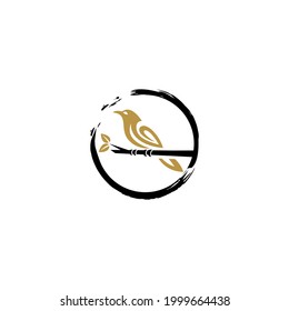 Zen Canary Bird Logo Design