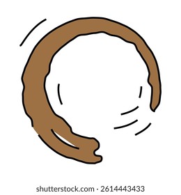 zen circle enso line icon vector. zen circle enso sign. isolated symbol illustration