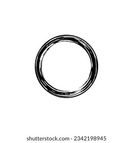 Zen Circle Icon Symbol. Aesthetic Circle Shape for Logo, Art Frame, Art Illustration, Website or Graphic Design Element. Vector Illustration
